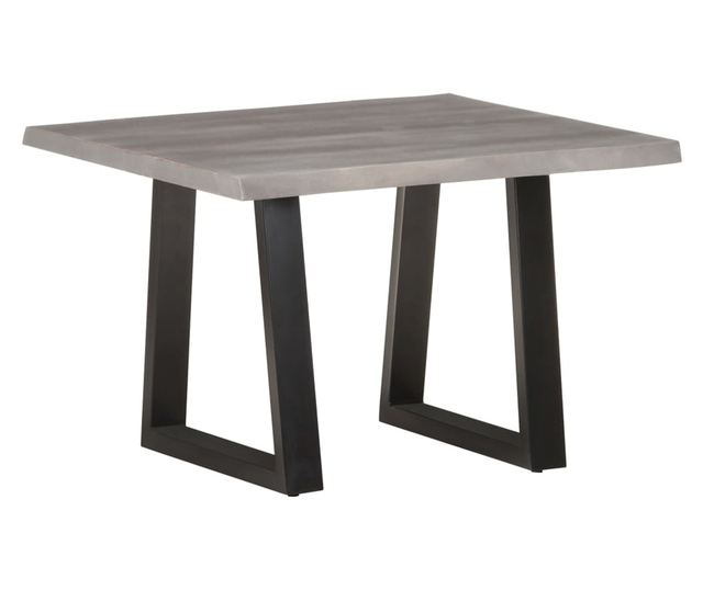 Stolić za kavu, prirodni rubovi, 60x60x40 cm, masivno drvo akacije