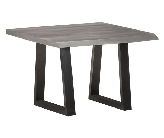 Stolić za kavu, prirodni rubovi, 60x60x40 cm, masivno drvo akacije