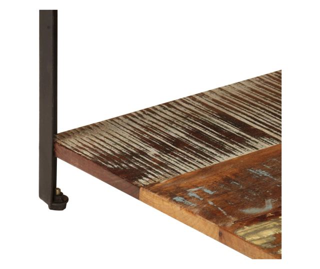 Stolić za kavu s policom, 100 x 60 x 35 cm, reciklirano masivno drvo