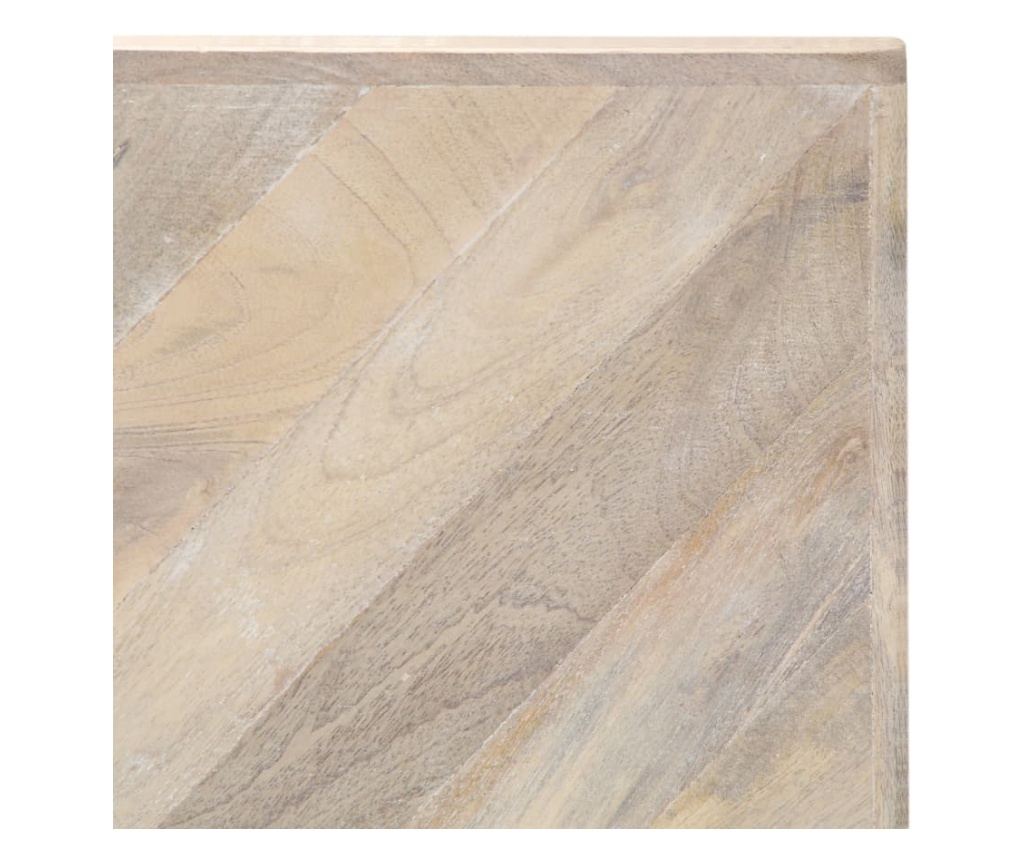 Stolić za kavu, 110 x 110 x 36 cm, masivno drvo manga - 6