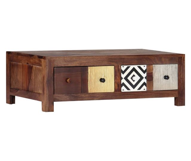 Stolić za kavu, 90 x 50 x 30 cm, masivno drvo sheesham