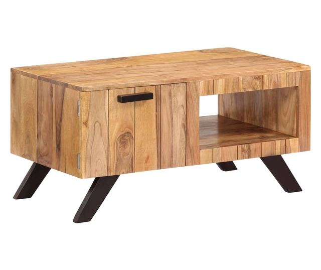 Stolić za kavu, 90 x 50 x 45 cm, masivno drvo akacije