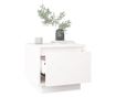Noćni ormarići, 2 kom., bijela, 35x34x32 cm, masivno borovo drvo
