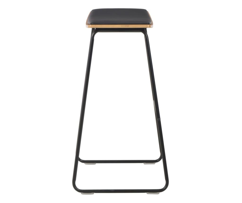 Barski namještaj, 3 komada, crni, čelik - 10