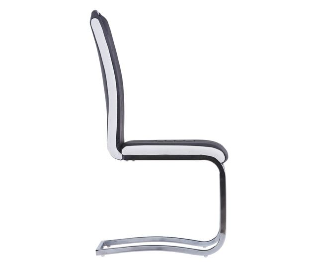 Set kuhinjskog namještaja, 5 dijelova, crna, umjetna koža