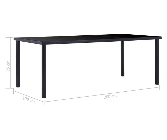 Set kuhinjskog namještaja, 11 dijelova, smeđa, umjetna koža