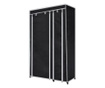 Dulap de haine pliabil, negru, 110 x 45 x 175 cm