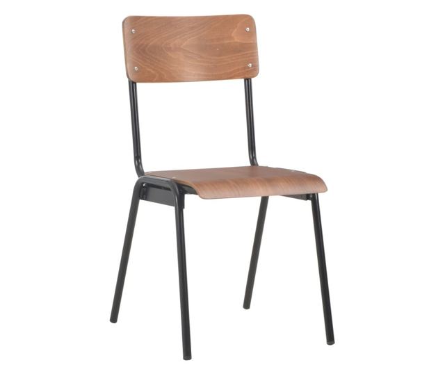 Set namještaja za kuhinju, 5 komada, smeđa, čvrsta šperploča i čelik