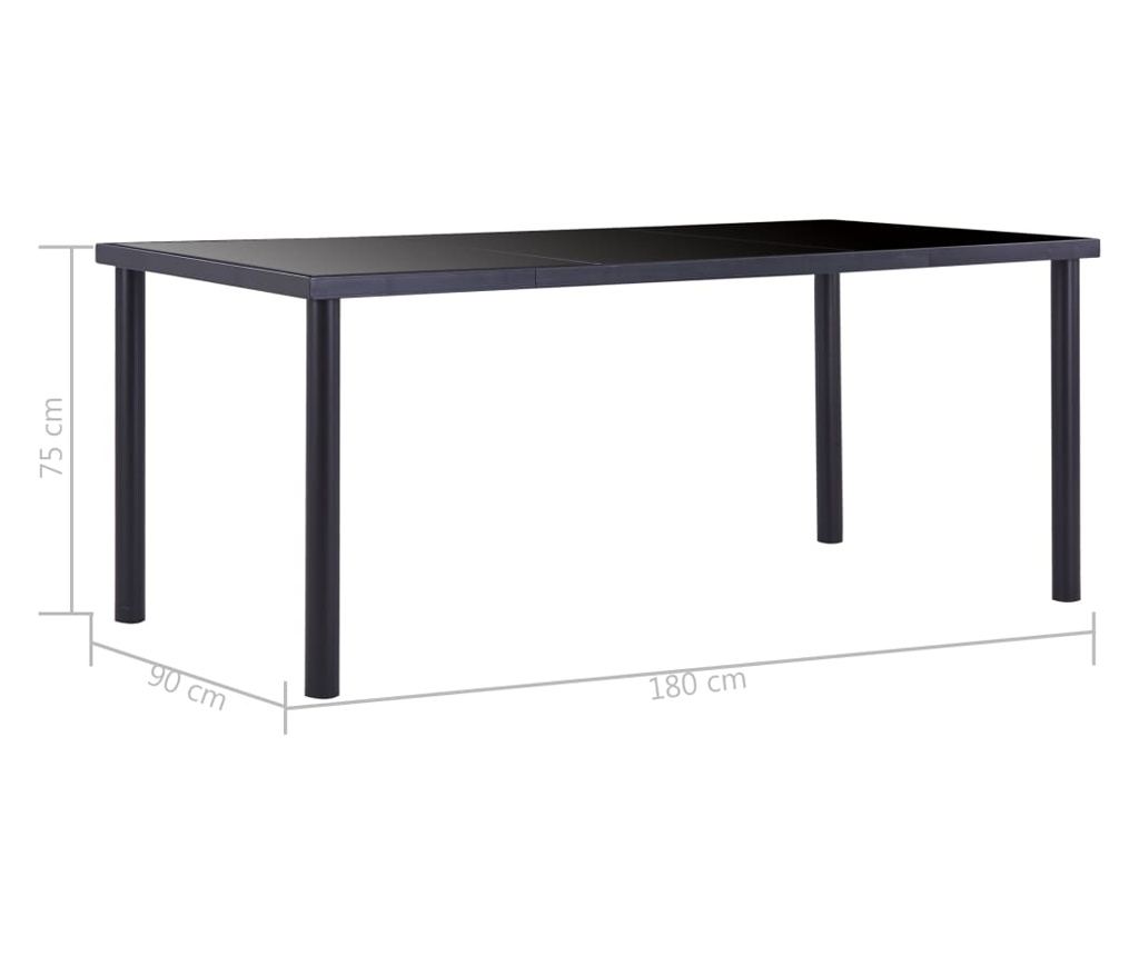 Set kuhinjskog namještaja, 7 dijelova, smeđa, umjetna koža - 11