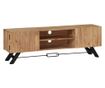 TV komoda, 140 x 30 x 45 cm, masivno drvo akacije