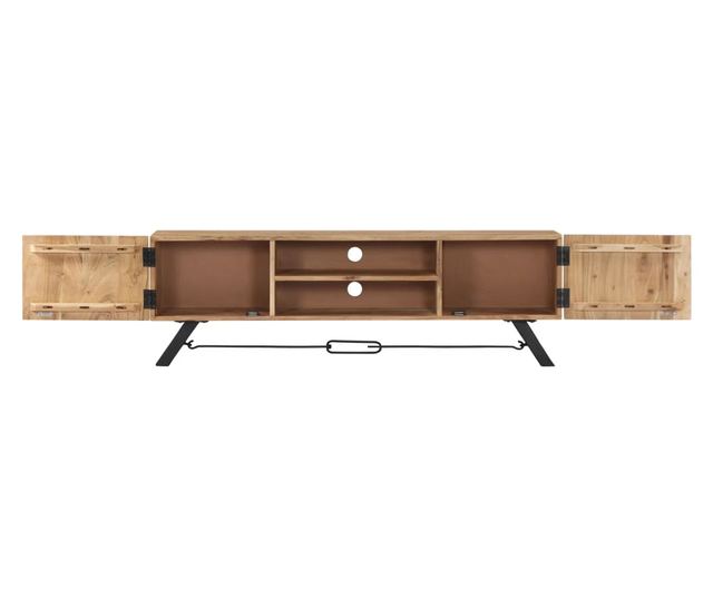 TV komoda, 140 x 30 x 45 cm, masivno drvo akacije