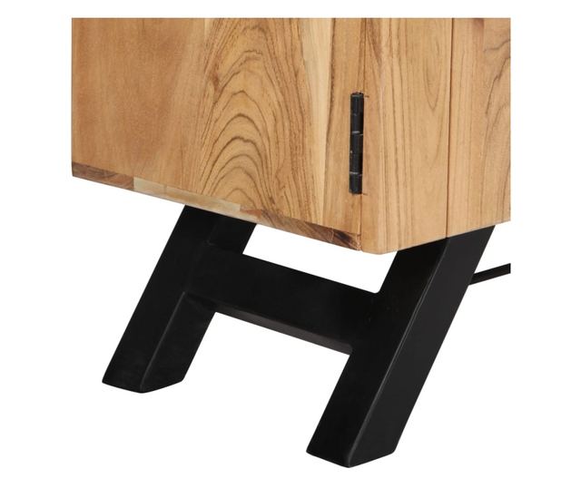 TV komoda, 140 x 30 x 45 cm, masivno drvo akacije