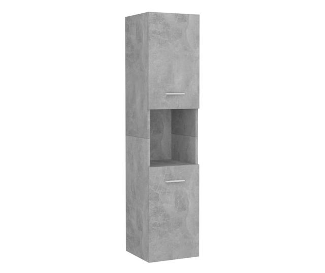 Kupaonski ormarić siva boja betona 30 x 30 x 130 cm od iverice