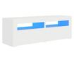 TV ormarić s LED svjetlima bijeli 120 x 35 x 40 cm