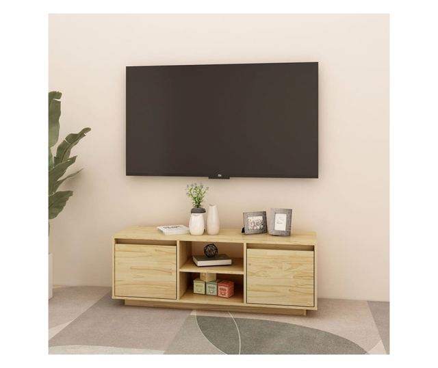 TV ormarić 110 x 30 x 40 cm od masivne borovine