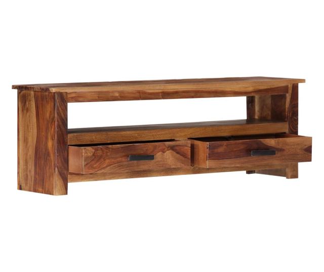 TV komoda, 118 x 30 x 40 cm, masivno drvo sheeshama