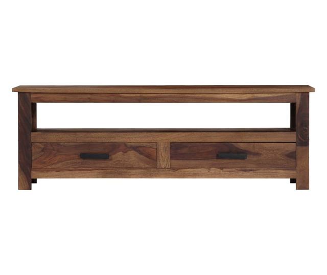 TV komoda, 118 x 30 x 40 cm, masivno drvo sheeshama