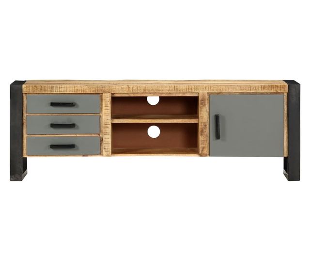 TV komoda, 120 x 30 x 40 cm, masivno drvo manga