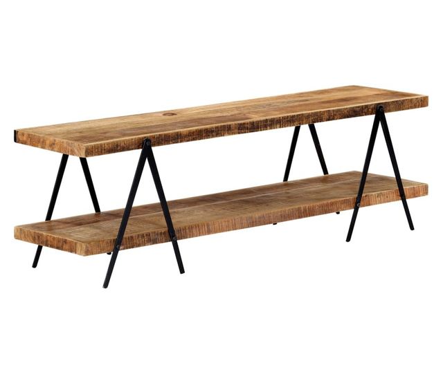 TV komoda, 160x40x50 cm, masivno drvo manga