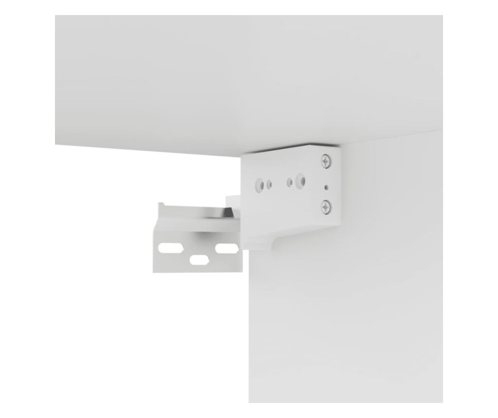 TV komode, 4 kom., bijela, 100x30x30 cm, iverica - 7