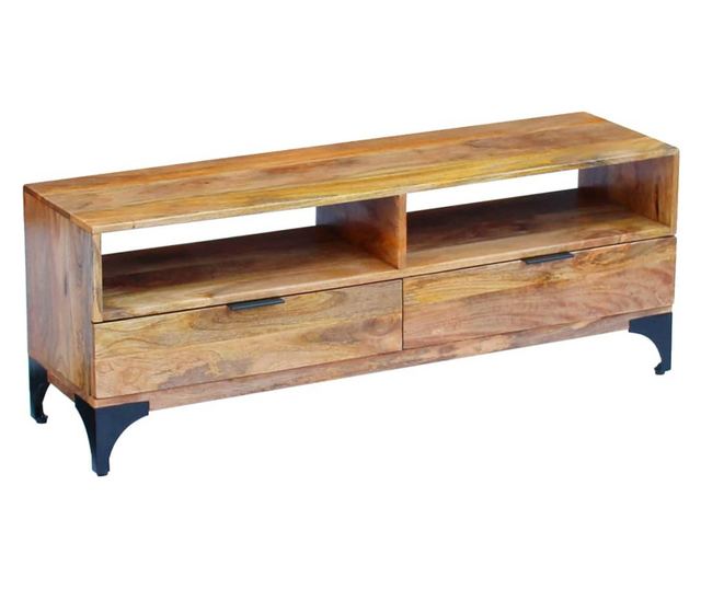 TV Komoda od Masivnog Mango Drveta 120x35x45 cm