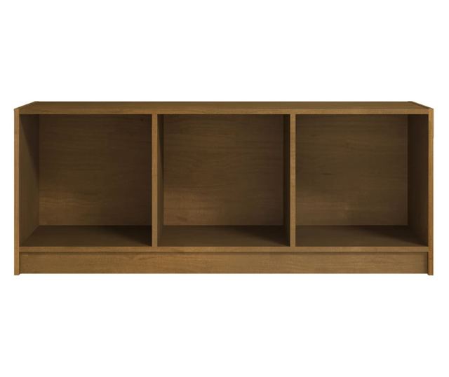 TV ormarić smeđa boja meda 104 x 33 x 41 cm od masivne borovine