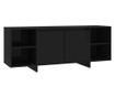 TV ormarić crni 130 x 35 x 50 cm od iverice