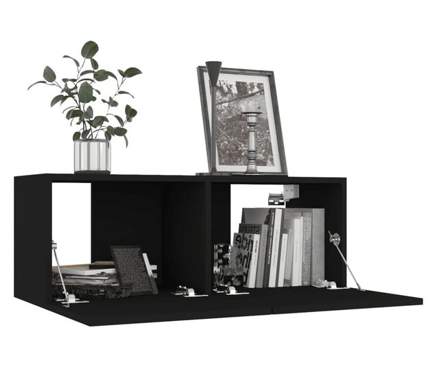 Set TV ormari, 6 komada, crna, PAL