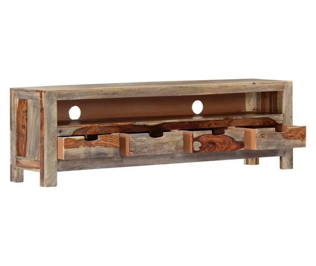TV komoda, 130 x 30 x 40 cm, masivno drvo sheesham