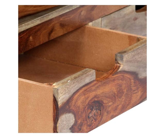 TV komoda, 130 x 30 x 40 cm, masivno drvo sheesham