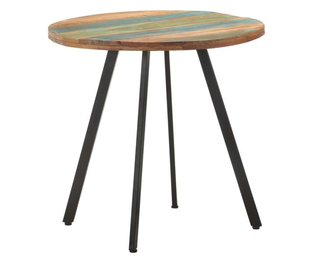 Masă de bucătărie, 80 cm, lemn masiv reciclat