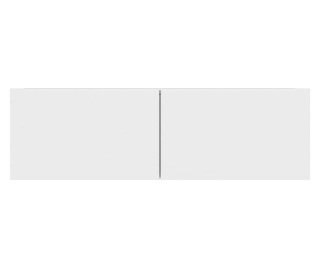 TV komode, 4 kom., bijela, 100x30x30 cm, iverica - 6