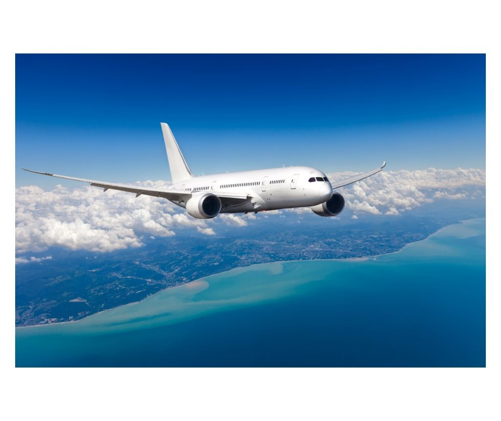 Fototapet pentru Living AVION Peisaj 3D  270x180cm - 3