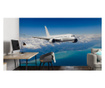 Fototapet pentru Living AVION Peisaj 3D  300x210cm