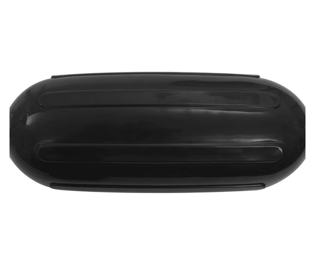 Odbijacze do łodzi, 4 szt., czarne, 51x14 cm, PVC
