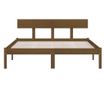 Krevetni okvir, medeno smeđa, 160x200 cm, masivno borovo drvo