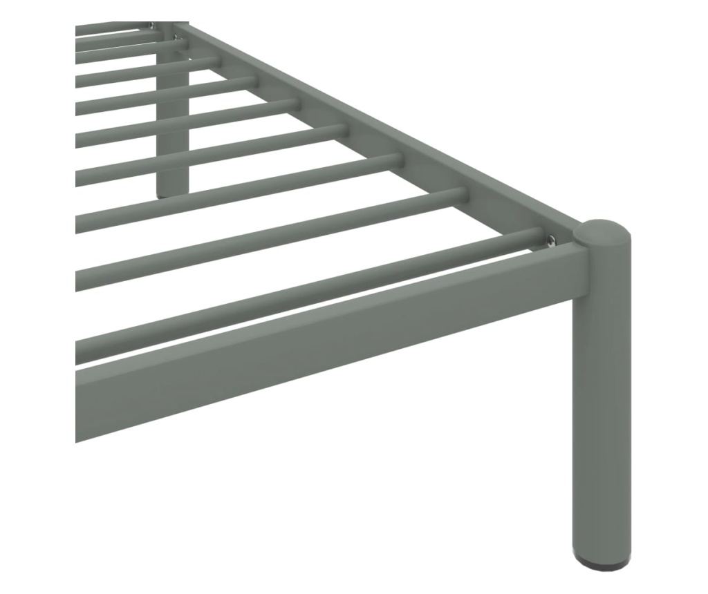 Okvir za krevet sivi metalni 90 x 200 cm - 21