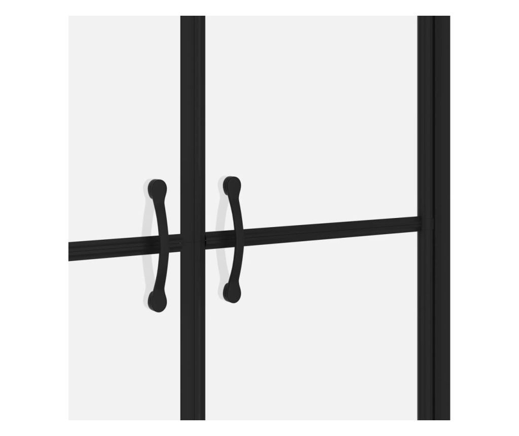 Врата за душ, полуматирано ESG стъкло, (98-101)x190 см - 8