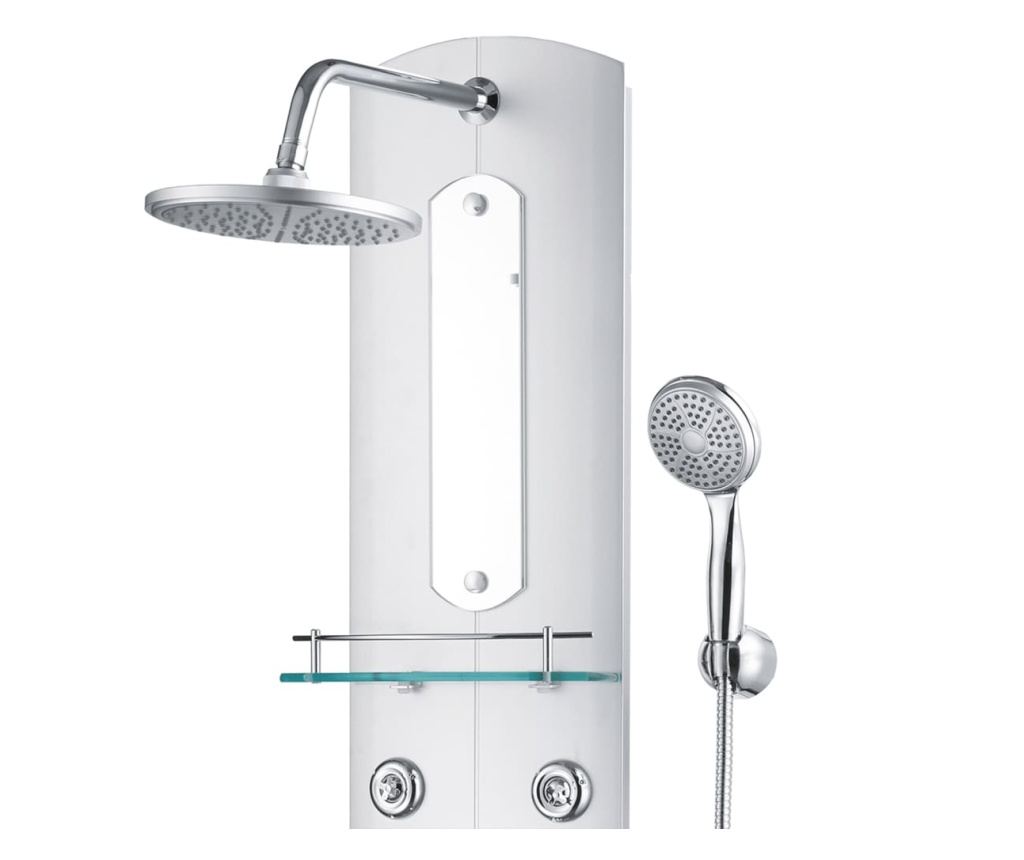 Душ панел, сребрист, 25x43x110 см - 4