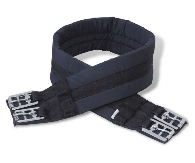 Sedlo za Jahanje Komplet 17,5 " od Prave Kože Crno 18 cm 5 u 1