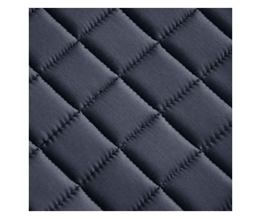 Jahalno Sedlo Set 17,5" Pravo Usnje Črne Barve 18 cm 5-v-1 - 15