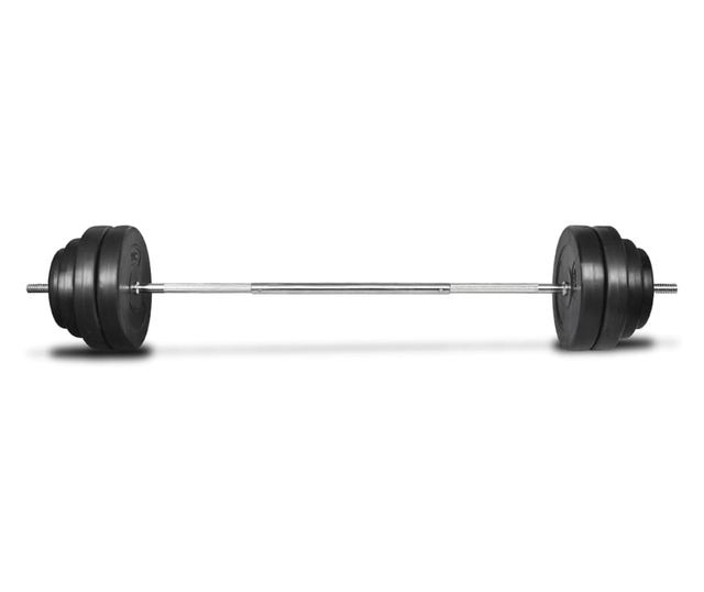 Set šipke za dvoručni uteg s pločama 60 kg