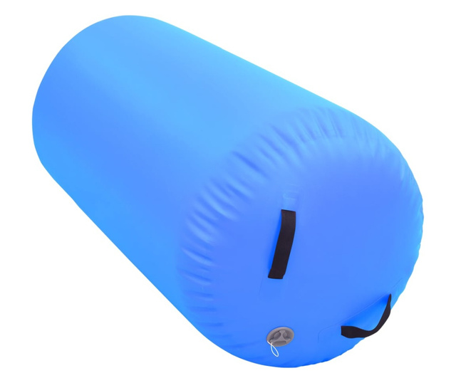 Gimnastički valjak na napuhavanje s crpkom 120x90 cm PVC plavi