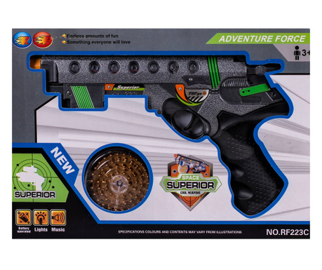 Детски пистолет със звукови и светлинни ефекти EmonaMall - Код W2610