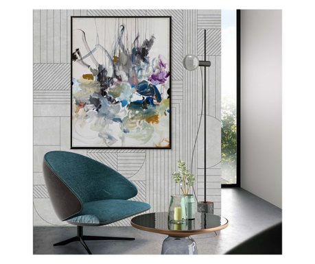 Tablou canvas, modern, minimalist, multicolor, pentru dormitor,