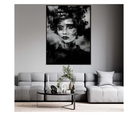 Tablou canvas, portret, femeie, modern, multicolor, pentru sufragerie,