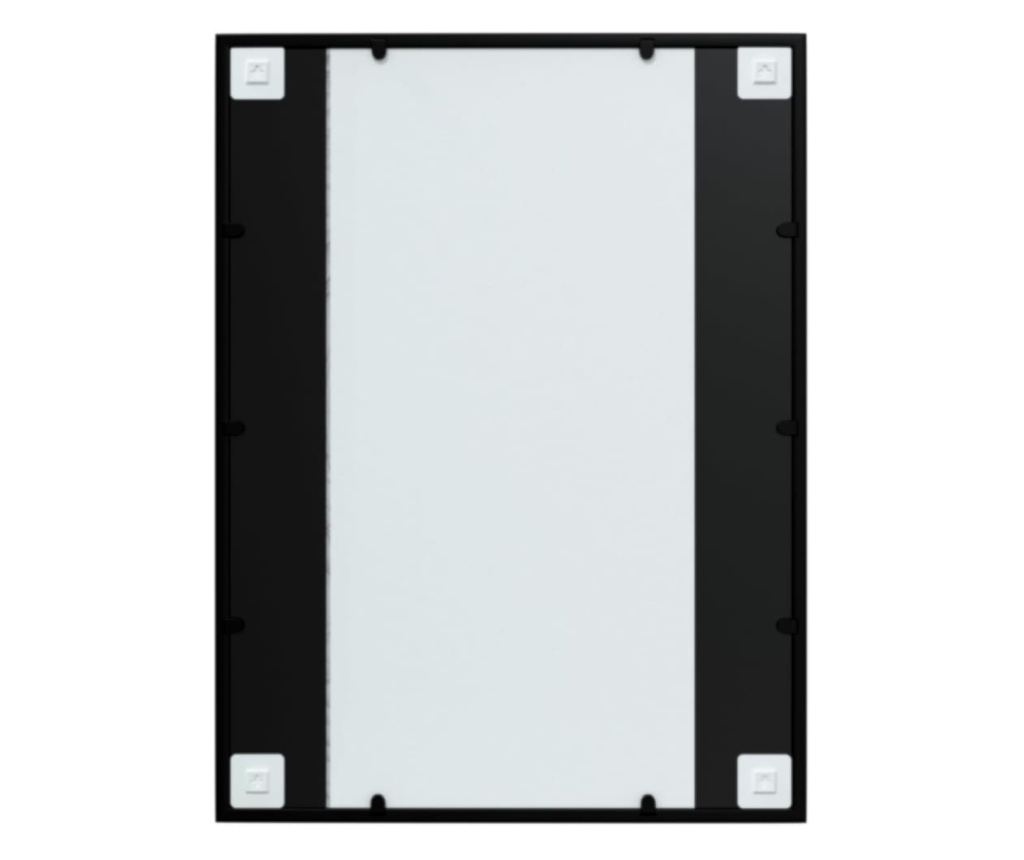 Стенни огледала, 3 бр., черни, 80x60 см, метал - 5