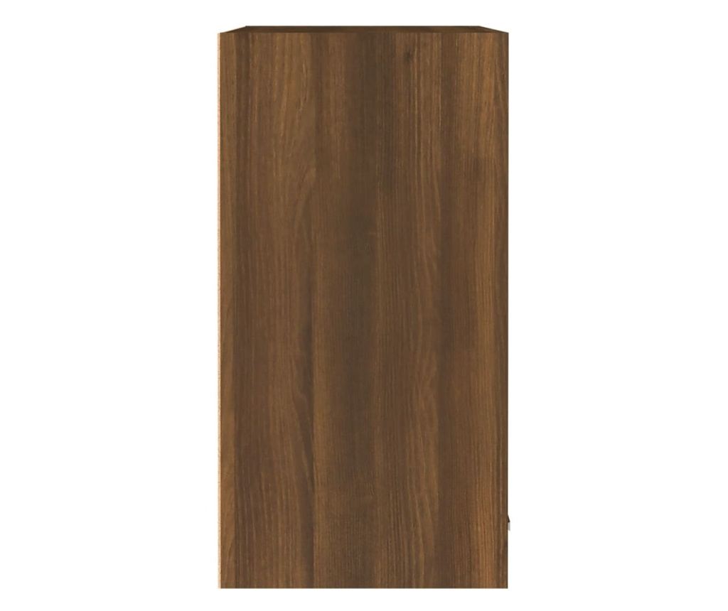 Viseći ormarić boja smeđeg hrasta 60x31x60 cm konstruirano drvo - 9