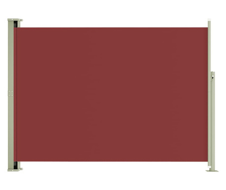 piros behúzható oldalsó terasznapellenző 220 x 300 cm