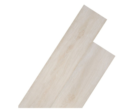 Самозалепващи подови дъски PVC 2,51 м² 2 мм класически бял дъб